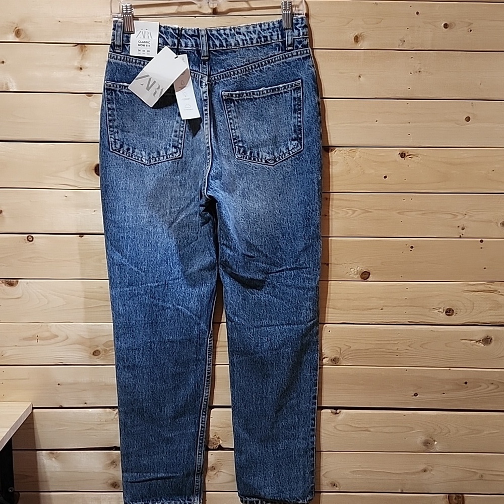Zara Mom Fit Jeans Size 4 NWT Ankle Length